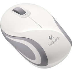  Logitech Wireless Mini Mouse M187 White-Silver USB