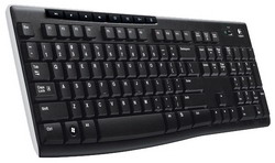  Logitech Wireless Keyboard K270 Black USB