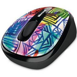  Microsoft Wireless Mobile Mouse 3500 Artist Edition Mike Perry - Design 2 Blue-Black USB