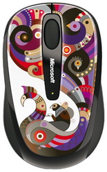  Microsoft Wireless Mobile Mouse 3500 Artist Edition Chamarelli Black-Blue USB