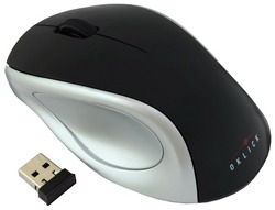  Oklick 412 MW Wireless Optical Mouse Black-Silver USB