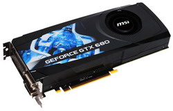  MSI GeForce GTX 680 1006Mhz PCI-E 3.0 2048Mb 6008Mhz 256 bit 2xDVI HDMI HDCP