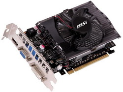  MSI GeForce GT 630 810Mhz PCI-E 2.0 1024Mb 1000Mhz 128 bit DVI HDMI HDCP