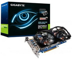  Gigabyte GeForce GTX 660 Ti 1032Mhz PCI-E 3.0 2048Mb 6008Mhz 192 bit 2xDVI HDMI HDCP