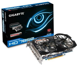  Gigabyte Radeon HD 7850 860Mhz PCI-E 3.0 2048Mb 4800Mhz 256 bit DVI HDMI HDCP