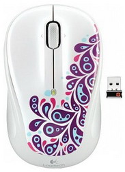  Logitech Wireless Mouse M325 White Paisley White USB