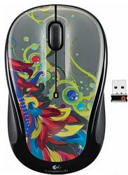  Logitech Wireless Mouse M325 Tropical Feathers Pink USB