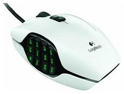  Logitech G600 MMO Gaming Mouse White USB