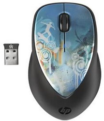  HP H2F43AA X4000 Cowa Bunga Mouse Black-Blue USB