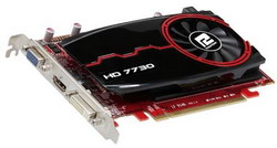  PowerColor Radeon HD 7730 800Mhz PCI-E 3.0 1024Mb 1600Mhz 128 bit DVI HDMI HDCP