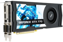  MSI GeForce GTX 770 1072Mhz PCI-E 3.0 2048Mb 7010Mhz 256 bit 2xDVI HDMI HDCP