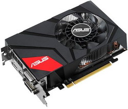  Asus GeForce GTX 760 1006Mhz PCI-E 3.0 2048Mb 6008Mhz 256 bit 2xDVI HDMI HDCP DirectCU Mini