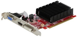  PowerColor Radeon HD 6450 625Mhz PCI-E 2.1 1024Mb 1334Mhz 64 bit DVI HDMI HDCP V3