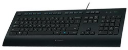  Logitech Corded Keyboard K280e Black USB