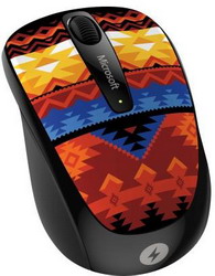  Microsoft Wireless Mobile Mouse 3500 Artist Edition Koivo Black-Orange USB