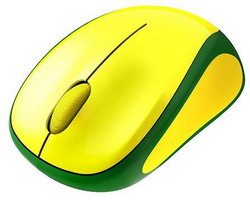  Logitech Wireless Mouse M235 Yellow-Green USB USB