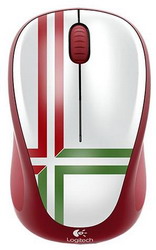  Logitech Wireless Mouse M235 Green-Red USB