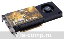  Zotac GeForce GTX 260 576 Mhz PCI-E 2.0 896 Mb 1998 Mhz 448 bit 2xDVI HDCP 216 ZT-X26E3KG-FSP  #1