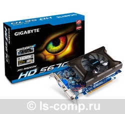  Gigabyte Radeon HD 5670 775Mhz PCI-E 2.1 1024Mb 1600Mhz 128 bit DVI HDMI HDCP GV-R567D3-1GI  #1