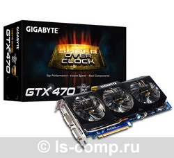  Gigabyte GeForce GTX 470 700 Mhz PCI-E 2.0 1280 Mb 3348 Mhz 320 bit 2xDVI Mini-HDMI HDCP GV-N470SO-13I  #1