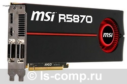  MSI Radeon HD 5870 850 Mhz PCI-E 2.1 1024 Mb 4800 Mhz 256 bit 2xDVI HDMI HDCP R5870-PM2D1G  #1