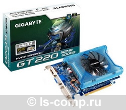  Gigabyte GeForce GT 220 680 Mhz PCI-E 2.0 512 Mb 2000 Mhz 128 bit DVI HDMI HDCP GV-N220OC-512I  #1