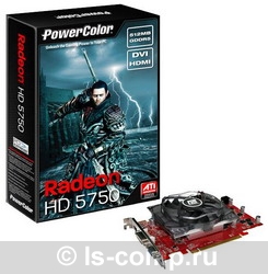  PowerColor Radeon HD 5750 700 Mhz PCI-E 2.1 512 Mb 4600 Mhz 128 bit DVI HDMI HDCP AX5750512MD5-H  #1