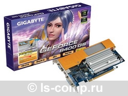  Gigabyte GeForce 8400 GS 450 Mhz PCI-E 2.0 512 Mb 800 Mhz 64 bit DVI TV HDCP YPrPb Silent GV-NX84S512HP  #1