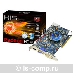  HIS Radeon HD 4650 600 Mhz AGP 1024 Mb 1300 Mhz 128 bit DVI HDMI D-Sub HDCP H465F1GHA  #1