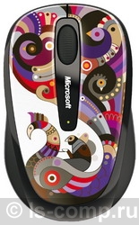  Microsoft Wireless Mobile Mouse 3500 Artist Edition Chamarelli Black-Blue USB GMF-00129  #1