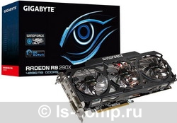  Gigabyte Radeon R9 290X 1000Mhz PCI-E 3.0 4096Mb 5000Mhz 512 bit 2xDVI HDMI HDCP WindForce GV-R929XWF3-4GD  #1