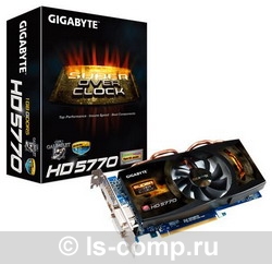  Gigabyte Radeon HD 5770 900 Mhz PCI-E 2.1 1024 Mb 4800 Mhz 128 bit 2xDVI HDMI HDCP GV-R577SO-1GD  #1