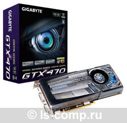  Gigabyte GeForce GTX 470 607 Mhz PCI-E 2.0 1280 Mb 3348 Mhz 320 bit 2xDVI Mini-HDMI HDCP GV-N470UD-13I  #1