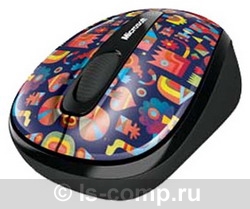  Microsoft Wireless Mobile Mouse 3500 Artist Edition Matt Lyon Red-Blue USB GMF-00346  #1