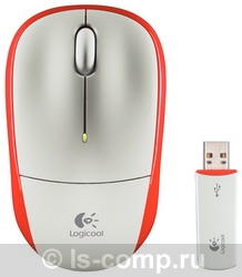  Logitech Wireless Mouse M205 Silver-Orange USB 910-001097  #1