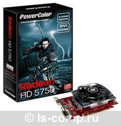  PowerColor Radeon HD 5750 700Mhz PCI-E 2.1 512Mb 4600Mhz 128 bit DVI HDMI HDCP V2 AX5750-512MD5-HV2  #1