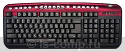  Oklick 330 M Multimedia Keyboard Red USB+PS/2 330M-UP-R  #1