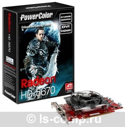  PowerColor Radeon HD 5670 775 Mhz PCI-E 2.1 1024 Mb 4000 Mhz 128 bit DVI HDMI HDCP AX56701GBD5-H  #1