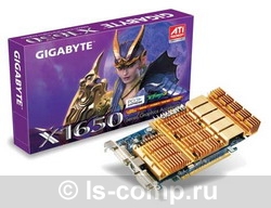  Gigabyte Radeon X1650 500 Mhz PCI-E 256 Mb 800 Mhz 128 bit 2xDVI TV YPrPb GV-RX165256D-RH  #1