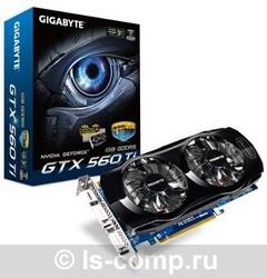  Gigabyte GeForce GTX 560 Ti 822Mhz PCI-E 2.0 1024Mb 4000Mhz 256 bit 2xDVI Mini-HDMI HDCP GV-N560UD-1GI  #1