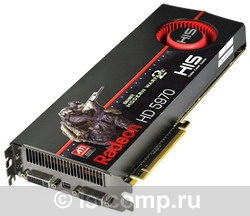  HIS Radeon HD 5970 725 Mhz PCI-E 2.1 2048 Mb 4000 Mhz 512 bit 2xDVI HDCP Cool H597F2GDC  #1