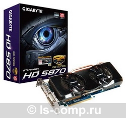  Gigabyte Radeon HD 5870 870 Mhz PCI-E 2.1 1024 Mb 4800 Mhz 256 bit 2xDVI HDMI HDCP GV-R587OC-1GD  #1