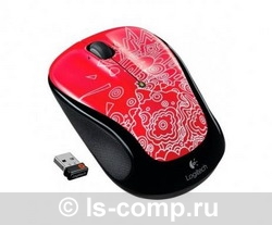  Logitech Wireless Mouse M325 red topogrpahy Red-Black USB 910-003029  #1